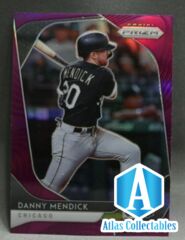 2020 Panini Prizm Purple Prizm Danny Mendick Rookie Baseball Card #141